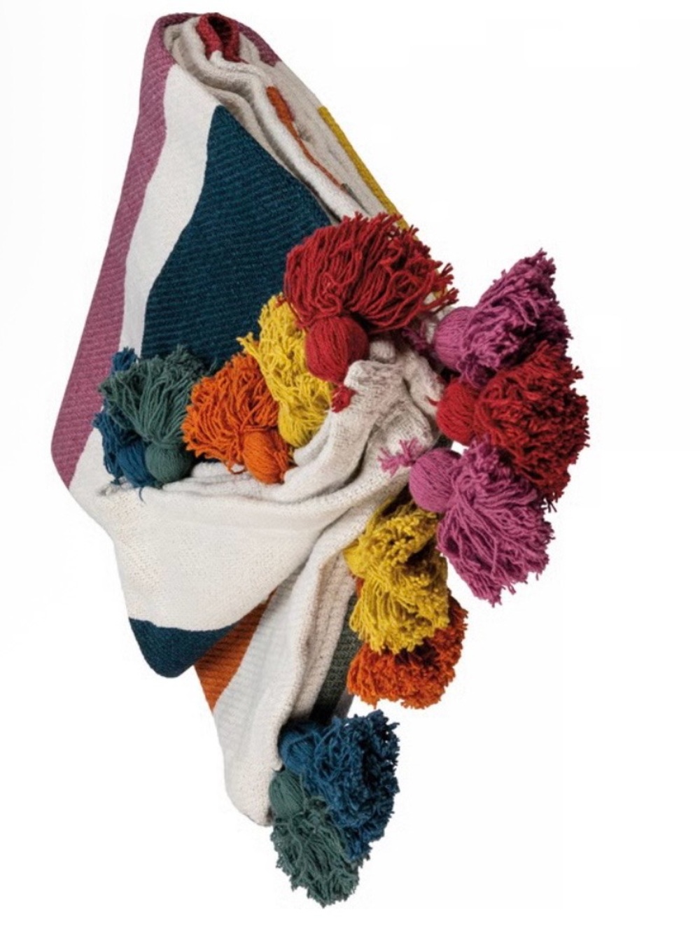 Primitives By Kathy - Rainbow Multi-Color Throw Blanket - Picture 4 of 4